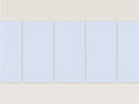 Wandpaneel in der Farbe Hellblau, Übersicht mehrerer Paneele