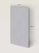 Wandpaneel in der Farbe Hellgrau, Maße