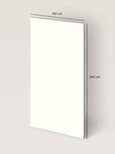 Wandpaneel in der Farbe Lichtbeige, Maße