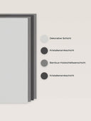 Wandpaneel in der Farbe Lichtgrau, Aufbau