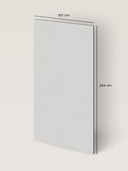 Wandpaneel in der Farbe Lichtgrau, Maße