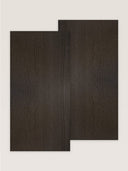 Wandpaneel in Holzoptik, Eiche Braun, zwei Paneele nebeneinander