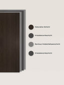 Wandpaneel in Holzoptik, Eiche Braun, Aufbau