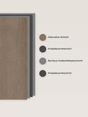 Wandpaneel in Holzoptik, Eiche Hell, Aufbau