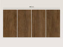 Wandpaneel in Holzoptik, Nussbaum, Übersicht mehrerer Paneele