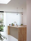 Wandpaneel in Lederoptik, Braun, befestig als Kücheninsel-Verkleidung