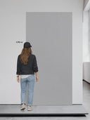 Wandpaneel Lederoptik Grau – 122 x 244 cm