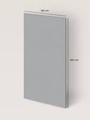 Wandpaneel in Lederoptik, Grau, Maße