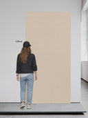 Wandpaneel Lederoptik Hellbraun – 122 x 244 cm