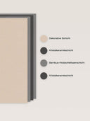 Wandpaneel in Lederoptik, Hellbraun, Aufbau