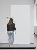 Wandpaneel Lederoptik Weiß – 122 x 244 cm