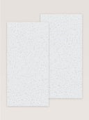 Wandpaneel in Lederoptik, Weiss, zwei Paneele nebeneinander