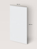 Wandpaneel in Lederoptik, Weiss, Maße