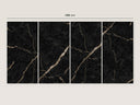 Wandpaneel in Marmoroptik, Black Marquina Gold, Übersicht mehrerer Paneele