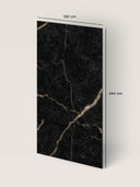 Wandpaneel in Marmoroptik, Black Marquina Gold, Maße