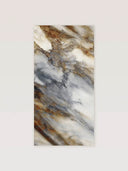 Wandpaneel in Marmoroptik, Calacatta Antica, Vorderansicht