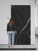 Wandpaneel Marmoroptik Calacatta Schwarz – 122 x 244 cm