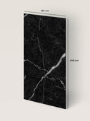 Wandpaneel in Marmoroptik, Calacatta Schwarz, Maße