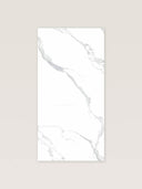 Wandpaneel in Marmoroptik, Calacatta Weiss, Vorderansicht