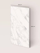 Wandpaneel in Marmoroptik, Carrara Weiss, Maße