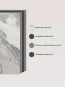 Wandpaneel in Marmoroptik, Portinari Grau, Aufbau