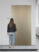 Wandpaneel Metalloptik Champagner gebürstet – 122 x 244 cm