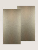 Wandpaneel in Metalloptik, Champagner, zwei Paneele nebeneinander