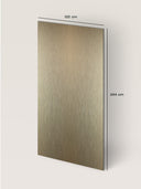 Wandpaneel in Metalloptik, Champagner, Maße