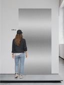 Wandpaneel Metalloptik Edelstahl gebürstet – 122 x 244 cm