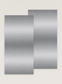 Wandpaneel in Metalloptik, Edelstahl, zwei Paneele nebeneinander