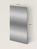 Wandpaneel in Metalloptik, Edelstahl, Maße