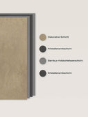 Wandpaneel in Steinoptik, Beton Beige, Aufbau