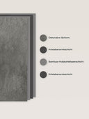 Wandpaneel in Steinoptik, Beton Grau, Aufbau