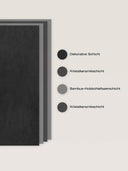 Wandpaneel in Steinoptik, Beton Schwarz, Aufbau