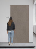 Wandpaneel Stoffoptik Bouclé Braun – 122 x 244 cm