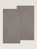 Wandpaneel in Stoffoptik, Boucle Braun, zwei Paneele nebeneinander