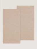 Wandpaneel in Stoffoptik, Farbe Hellbeige, zwei Paneele nebeneinander