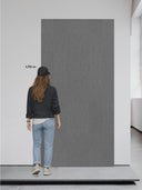Wandpaneel Stoffoptik Leinen Grau – 122 x 244 cm