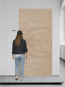 Wandpaneel Stoffoptik Twill Beige – 122 x 244 cm